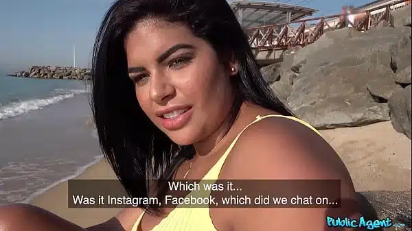 Public Agent – Her big tits bouce while getting fucked in the outdoor pool
