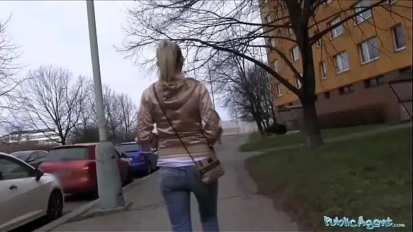 Public Agent Married blonde is unfaithful for promise of cash