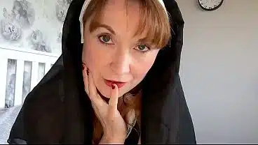 SQUIRTING NUN GETS VERY WET HARD, FAST AND SENSUAL FINGER FUCK