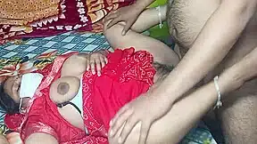 Stepbrother In Law Left Stepsister In Law In Red Saree