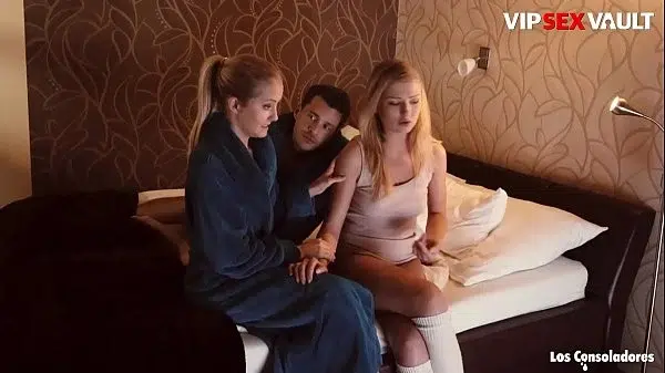 VIP SEX VAULT – Lucy Heart & Marie Silvia Are Taking Turns On Andy’s Cock