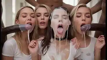 WOW (( ” The BEST CUMSHOT on face of XVIDEOS!   swallowing cum !!!! ” )) Milk party! BBC   MANY HOT GIRLS sucking and swallowing the sperm, incredible interracial sex with huge BIG COCK [AI Generated]
