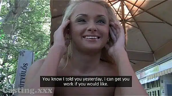 Casting She can’t wait for cock