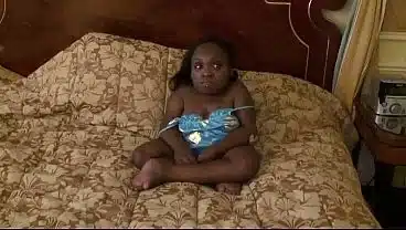 A Black Midget Gets Her Pussy Licked And Then Fucked In This Fetish Scene