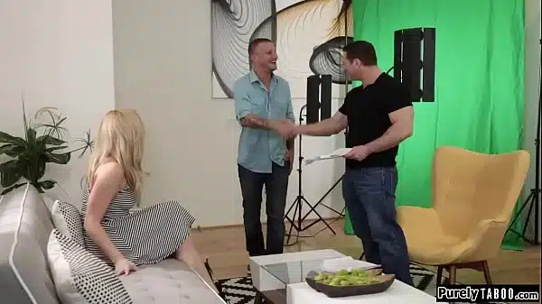 Actress all hyped up when doing audition for a movie.When the kissing scene comes up she follows along and finds herself naked with the task to suck cock.After that the directors helps and she analed