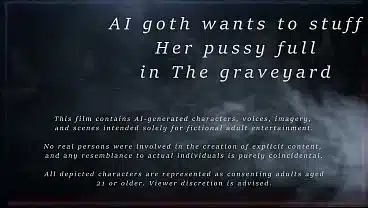 AI Porn Dark Angel Ravenna wants to get her pussy stuffed in the graveyard