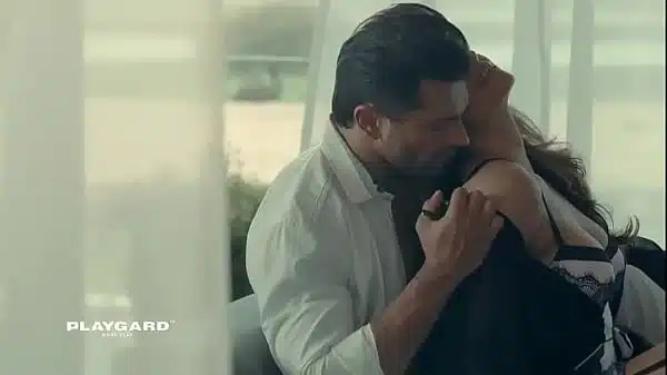 Bollywood actress romantic sexy romance scene.
