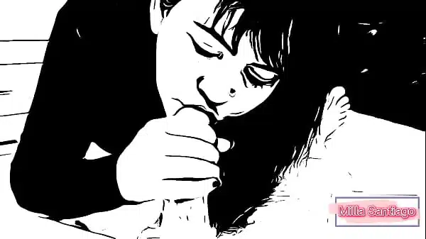 Cartoon – Mamei o pai da colega do condomínio até ele colocar seu esperma quente dentro da minha boca