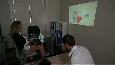 Corporate Trainer Shalina Devine Tempts Distracted Students Into DP Fuck Fest GP3457