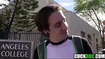 Cuck Student Humiliated By Black Professor Fucking His Crush
