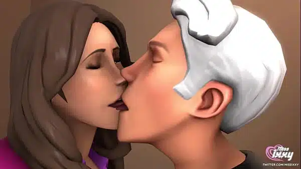 First try: kissing animation in SFM