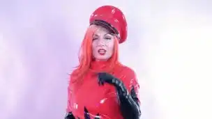 Latex MILF teasing hot free porn video