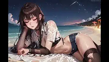 Megumin’s first anal sex during vacation in the Konosuba AI porn adaptation