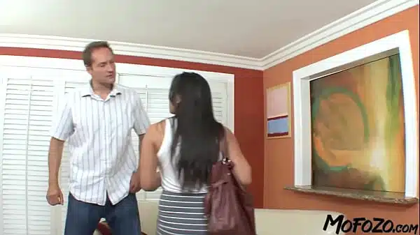 MOFOZO.com – Black Haired Visa Applicant With Big Tits Sucking The Balls