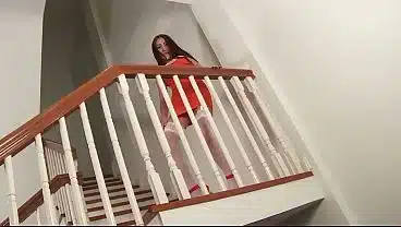 Nang Rides His Cock While Wearing Slutty White Stockings And Sexy Stilettos