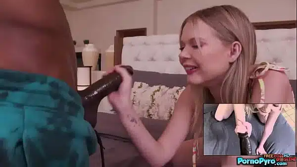 Petite Girl Coco Lovelock Sucks On A BBC