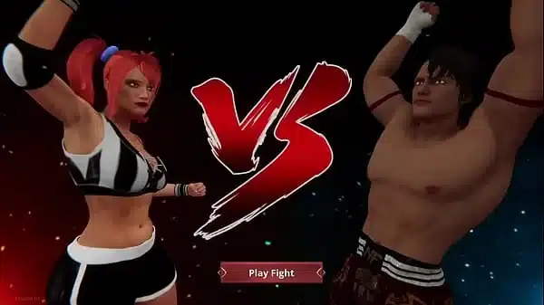 Polly VS Giulius [NF3D Mixed MMA Battle Femdom]