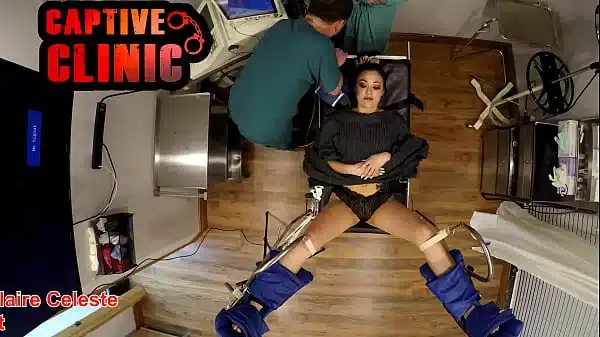 SFW – NonNude Blaire Celeste in Corporate Ladies Movie, Setting up the cuffs for scenes and discussing the outline, See Full Medfet Movie Exclusively On Bondage Clinic For Many More Films!