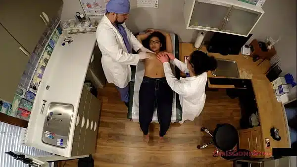 Soft spoken Nerdy Young Girl Latina Mia Sanchez Gets Physical From Dr. & Nurse Rose At GirlsGoneGyno Clinic – Part 2 of 6 – Medical Fetish