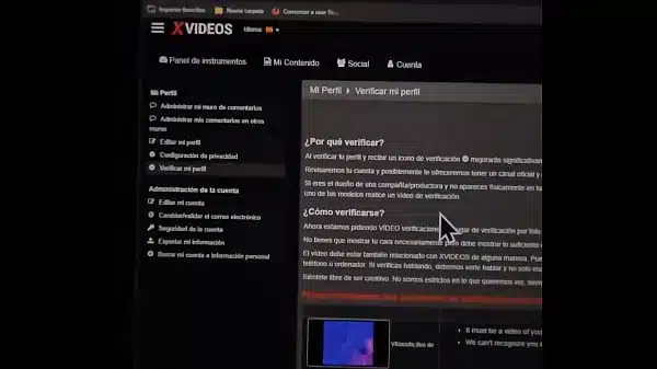 Vídeo de verificación