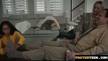 Complaining Foster Girl Gets Fucked by Both Her New Parents – Fosterteen