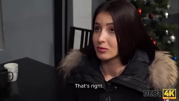 Debt4k. New collector visits sexy night club manager to return the rest debt