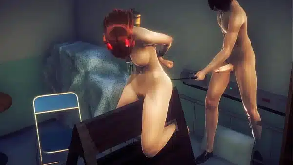 Evangelion Hentai – Asuka threesome FMM at hospital