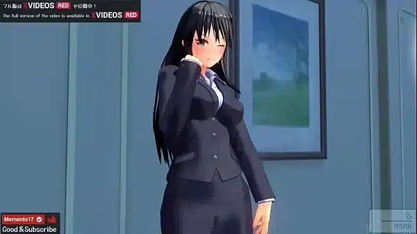 Hアニメ　ASMRボイス　あこがれの先輩と濃厚中出しセックス　イヤホン推奨 サンプル版