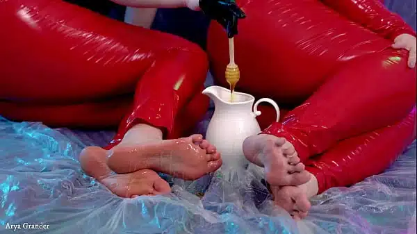 PUSSY tease and SUCKING dildo ANAL plug FEET tease MOANING compilations
