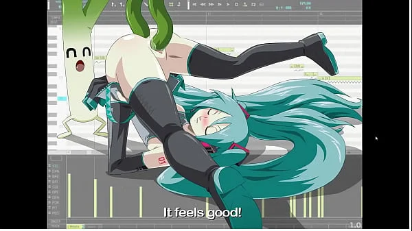 pussy wet anime girl use two holes