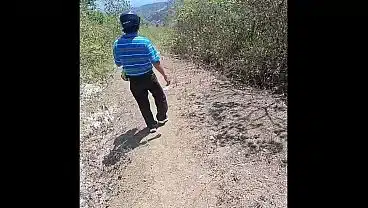The old, perverted stepfather fucks his big-assed college-aged stepdaughter in the woods.