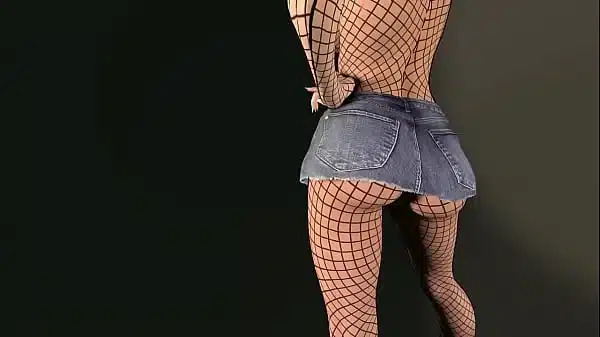 Voyeur girl in skirt shows everything. Big tits exposed to the public to be seen