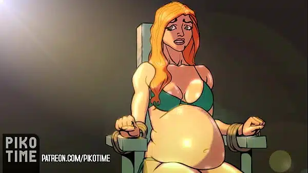 Wrestle girls (WWE) inflation fetish animation by Pikotime