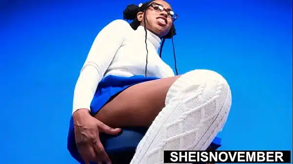 60fps Black Dorky Geek Actress Sheisnovember Spread Tightest Vagina Hole During Photography Session, Modeling Her Petite Body, Hot Butt Cheeks, Posing Perfect Young Brown Ass Buttocks Out, Winks Her Sweet Asshole Closeup, By Msnovember