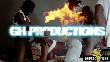 B.T.S..3some on African teen slut