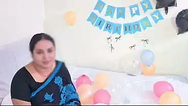 Bhabhi Ne Birthday per Dever Ko Surprise Diya or Apni Chut Di Gift Mein