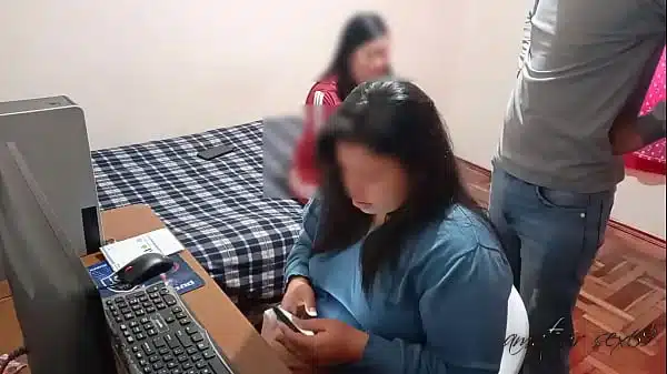 Cuckold wife pays my debts while I fuck her friend: I arrive at my house and my wife is with her rich friend and while she pays my debts I destroy her friend’s rich ass with my big cock, she almost catches us