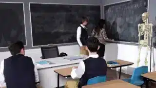Curvy Teacher Valentina Nappi Gets Fucked By Three Students In A Classroom – Freeuse Fantasy