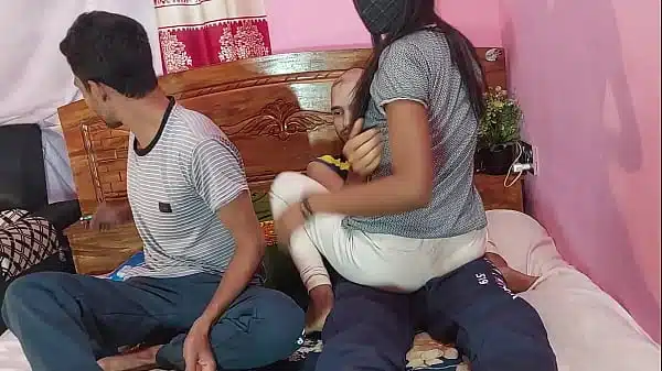 fucked in the foursome, of course. But not only the black girls gets fucked, but also the two guys fuck each other in the tight pussy during the villag foursome. The sluts and the guys enjoy fucking each other in the foursome