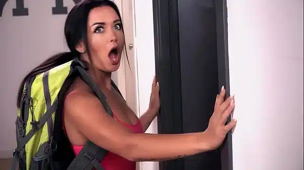 HORNYHOSTEL – Bad Lady – Skinny Brunette Rough Sex With Hostel Employee Full Scene