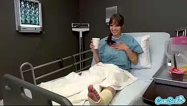 Hot Babe Lexi Luna Masturbates to pass the time while in the hospital.