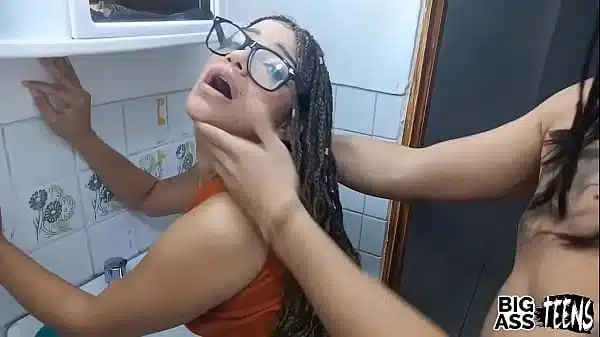 My stepbrother fucks me in the bathroom and they almost discover us fucking, I like your cock stepbrother fill me with milk in my pussy