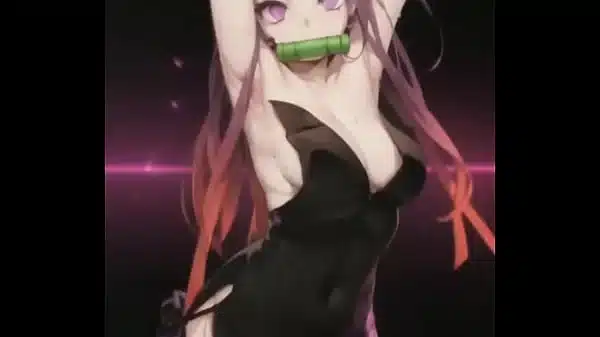 Nezuko Kamado hentai animation, REALISTIC AI  (kimetsu no yaiba)