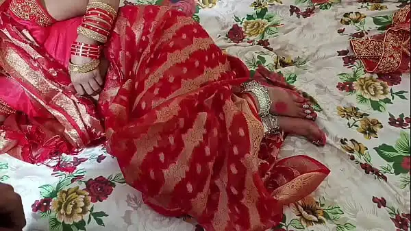 Pahli Raat Pati ke sath patni Arrange Marriage Suhagrat Indian Frist Night Homemade Newly Married Couple
