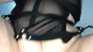 Thick hairy bbw fucked from behind, pushing out his hot thick load then cleaning off his cock 😍