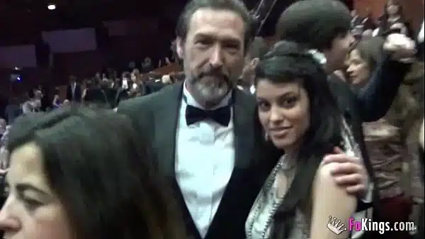 Two porn performers break into a cinema award show and fuck right there