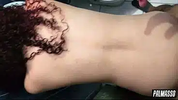 Young man fucks older woman: We had quick sex. She’s got the hots for me! She likes young men! We even fucked in the bathroom, and she drank his cum!