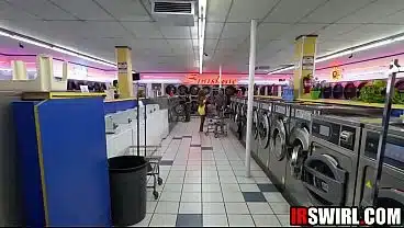 Sneaky Ebony Girl Fucking In Laundry Shop | Ebony Porn