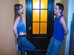 Teens amuse each other